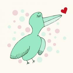 Dreamy Love Bird | Obraz na stenu