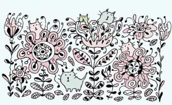 Flower Cats | Obraz na stenu