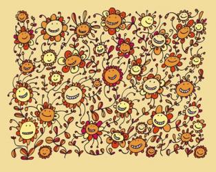 Smiling Sunflowers | Obraz na stenu