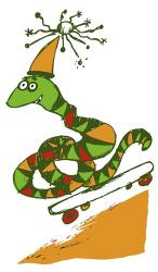 Skateboard Snake | Obraz na stenu