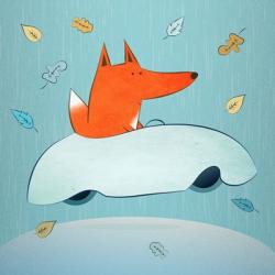 Fox In Car | Obraz na stenu