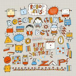 Robot Kids | Obraz na stenu