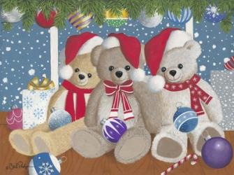 Christmas Morning Teddys | Obraz na stenu