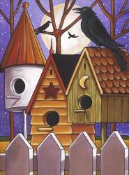 Moon Crows Houses | Obraz na stenu