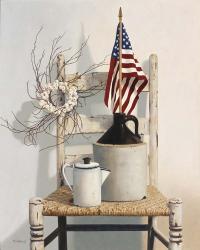 Chair With Jug And Flag | Obraz na stenu
