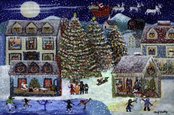 Christmas Eve Santa In House | Obraz na stenu