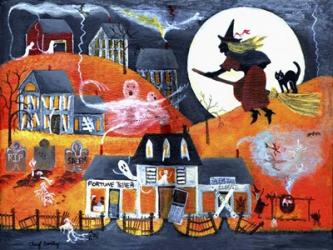 All Hallows Eve Halloween Witch & Fortuneteller | Obraz na stenu