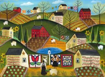 Country Garden Folk Art Quilts | Obraz na stenu