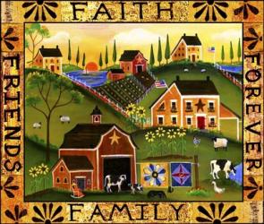 Faith Family Friends Forever | Obraz na stenu