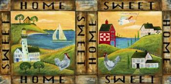 Home Sweet Home Country Folk Art | Obraz na stenu