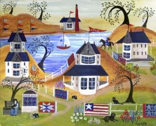 Americana Seaside Quilts Under Willow Trees | Obraz na stenu