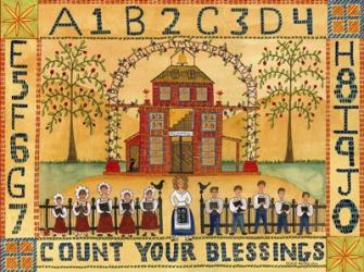 Count Your Blessings School Sampler | Obraz na stenu