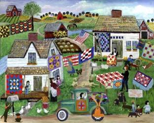 Country Folk Art Quilt Tag Sale | Obraz na stenu