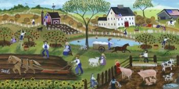 Old Tyme Americana Country Farmyard | Obraz na stenu