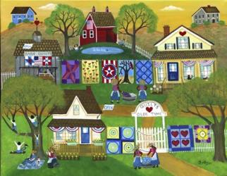Old Tyme Barn Folk Art Quilts | Obraz na stenu