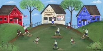 Red Blue Baseball Game | Obraz na stenu