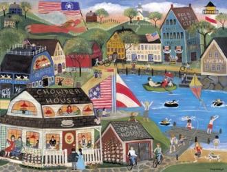 Summertime Spirit Village | Obraz na stenu