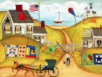 Americana Oceanside Kite And Quilt Maker | Obraz na stenu