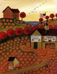 Americana Pumpkin Valley and Homemade Pie | Obraz na stenu