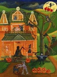 Halloween Skull House | Obraz na stenu