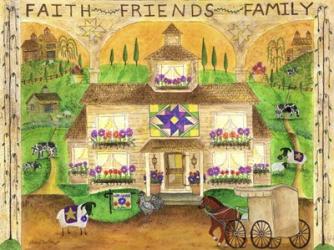 Faith Friends Family | Obraz na stenu