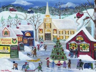 Christmas Holiday Shopping Village | Obraz na stenu