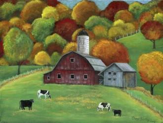 Colors of Autumn Barnyard | Obraz na stenu