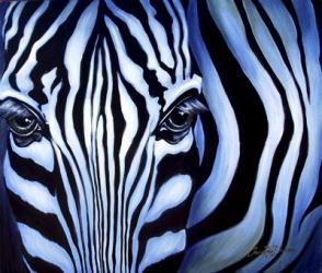 Blue Zebra | Obraz na stenu