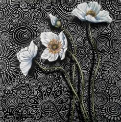White Poppies 1 | Obraz na stenu