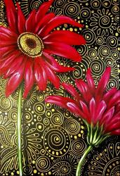 Red Gerberas | Obraz na stenu