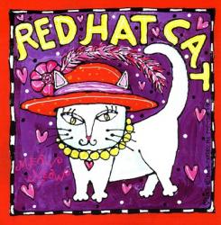Red Hat Cat | Obraz na stenu
