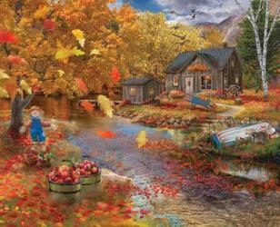 Autumn Cabin | Obraz na stenu