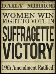 Women's Right to Vote | Obraz na stenu