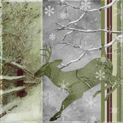 Country Christmas Deer | Obraz na stenu