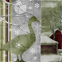 Country Christmas Duck | Obraz na stenu