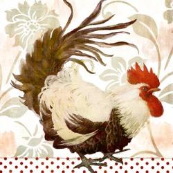 Rooster Damask II | Obraz na stenu