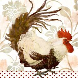 Rooster Damask II | Obraz na stenu