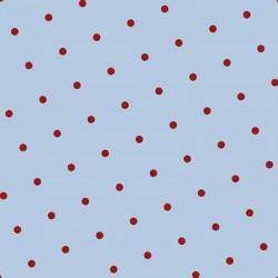 Red Polka Dots on Blue | Obraz na stenu