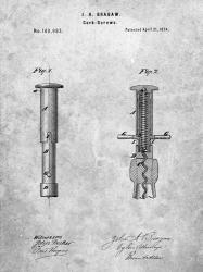 Cork Screw Patent | Obraz na stenu