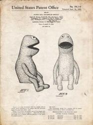 Puppet Doll Patent - Vintage Parchment | Obraz na stenu