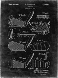 Golf Club Patent - Black Grunge | Obraz na stenu