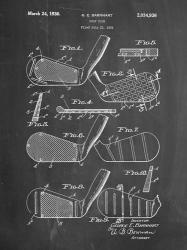 Golf Club Patent - Chalkboard | Obraz na stenu