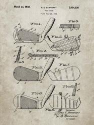 Golf Club Patent - Sandstone | Obraz na stenu