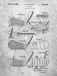 Golf Club Patent - Slate | Obraz na stenu