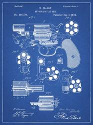 Revolving Fire Arm Patent - Blueprint | Obraz na stenu