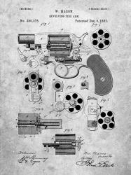 Revolving Fire Arm Patent - Slate | Obraz na stenu