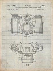 Photographic Camera With Coupled Exposure Meter Patent - Antique Grid Parchment | Obraz na stenu