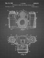 Photographic Camera With Coupled Exposure Meter Patent - Black Grid | Obraz na stenu