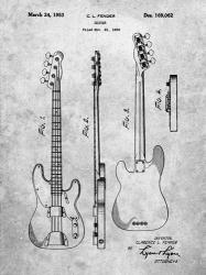 Guitar Patent - Slate | Obraz na stenu
