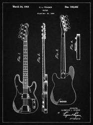Guitar Patent - Vintage Black | Obraz na stenu